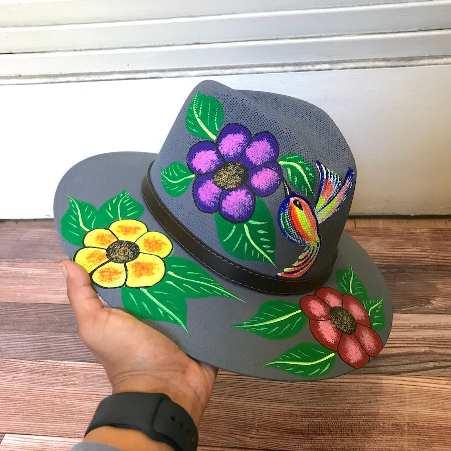Colibri's Hand Painted Hat ( M )