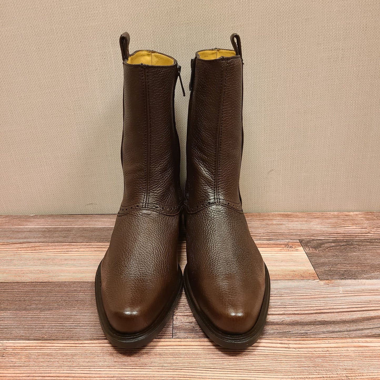 Franco Cuadra Mens Deer Skin Brown Boot 801VNVN