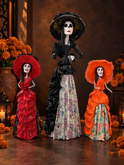 La Catrina Figurine Negro/Blanco (32")