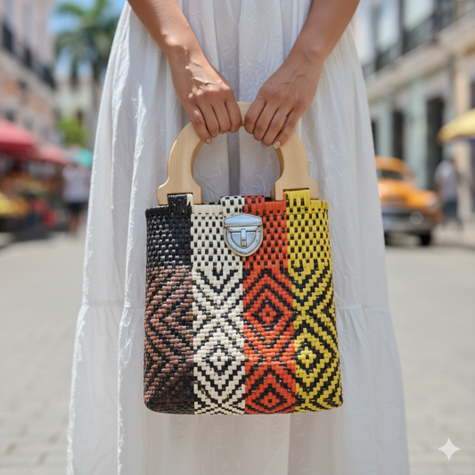 Mini Oaxaca Woven Tote Bag
