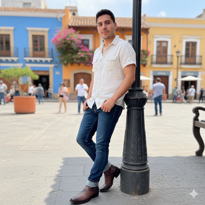 Cuadra Mens Cowhide Ankle Leather Boots 1J2URS