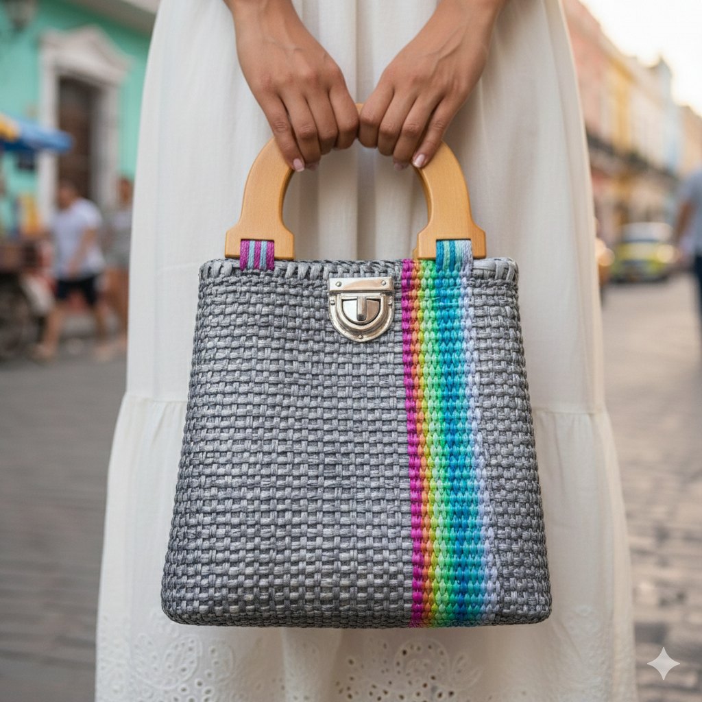 Mini Oaxaca Woven Tote Bag