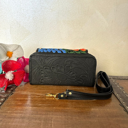 Dulce's Leather Clutch Wallet Bag