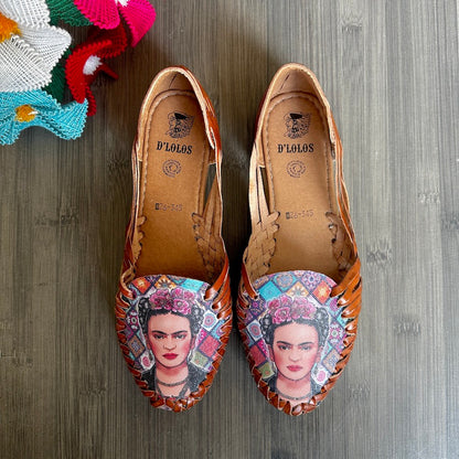 Frida Kahlo Slip-On Flats (Size US 9)