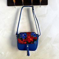 Letty's Leather Embroidered Shoulder Bag