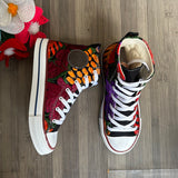 Embroidered Wmns Hi-Top Sneakers ( US 5  )