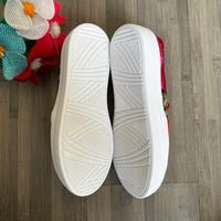 Embroidered Slip-On Sneakers ( US 9 )