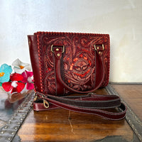 Olivia's Leather Top-Handle Shoulder Bag