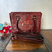 Olivia's Leather Top-Handle Shoulder Bag