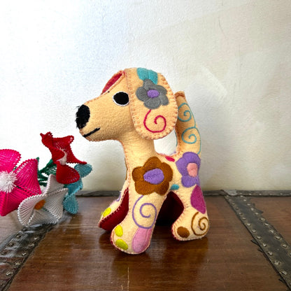Embroidered Plush Dog