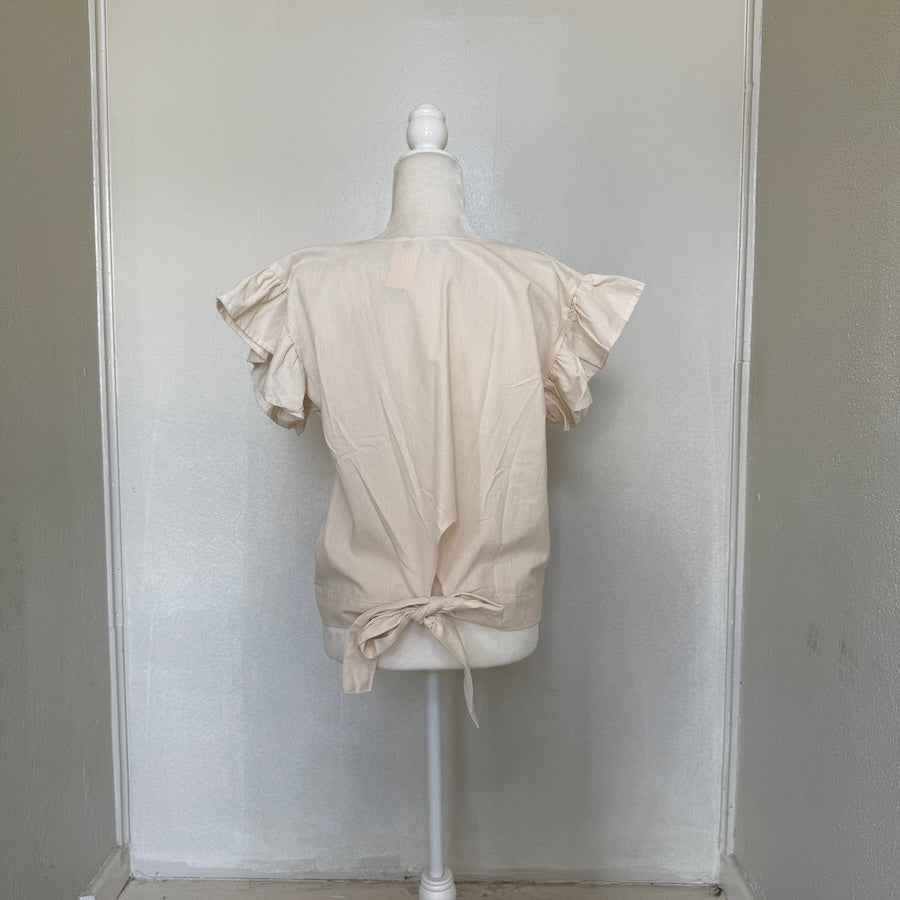 Lolita's Embroidered Crop Top (Size US L)