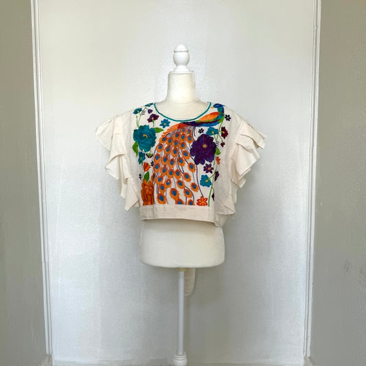 Gina's Embroidered Crop Top (Size US XL)