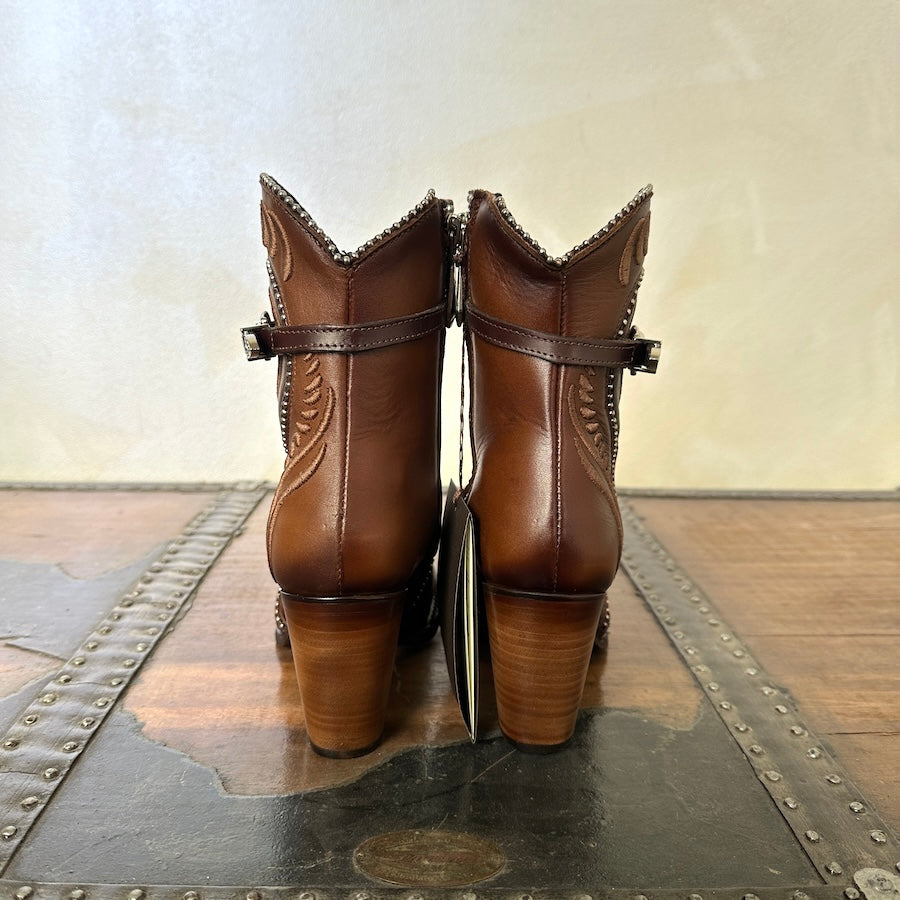 Cuadra Wmns Ankle Boots Biotin De Res Azteca Maple Leather 3F59RS
