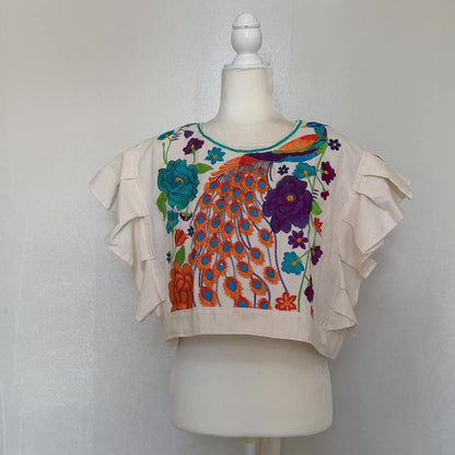 Gina's Embroidered Crop Top (Size US XL)