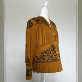 Traditional Mexican Suede Leather Jacket ( M )