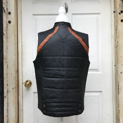 Wild Rider Mens Leather Vest ( M )