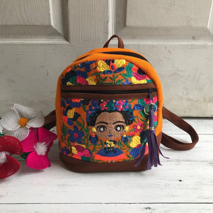 Mini Babydoll Frida Kahlo Backpack – Lil Bit of Mexico Boutique
