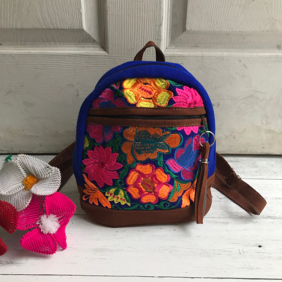 fancyqube mini floral print backpack Embroidered the Tropical Hawaiian Mini Rawlings Rawlings | Gold p_pre_order Variant:0.5oz