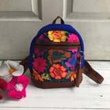 Mini Floral Embroidered Backpack