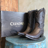 Cuadra Mens Crocodile Stand Stone Sand Boots 1b27fy