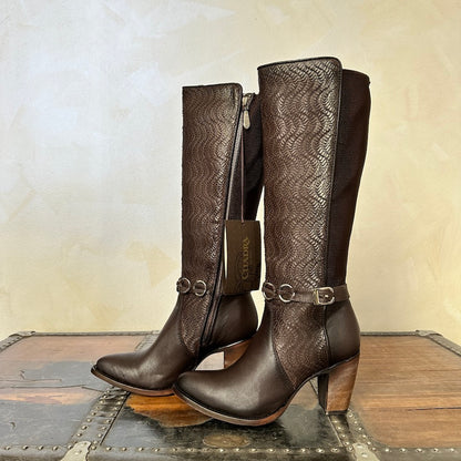 Cuadra Wmns Tall Boots Volturno Castaño 3F14VL