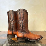 Cuadra Mens Ostrich Belly Flame Honey Boots 3Z01AB