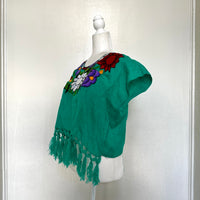 Huipil Embroidered Crop Top ( M/L)