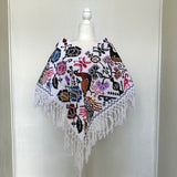 Mananita Cruz Embroidered Poncho ( O/S )