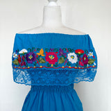 Floral Embroidered Dress ( M )