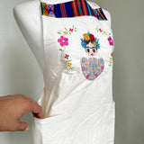 Frida Kahlo Embroidered Kitchen Apron