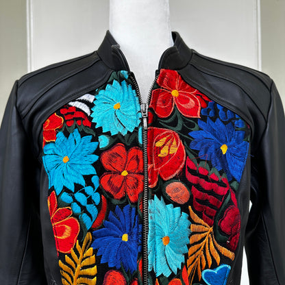 Jazmin's Leather Embroidery Jacket ( XL )