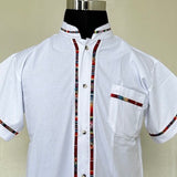 Chiapas Serape White Guayabera ( M )