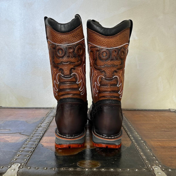 Men’s Toro Bravo Brown Steel Toe Work Boots 10.5
