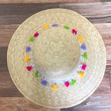 Festive Straw Hat ( M )
