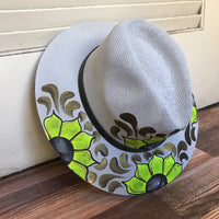 Flora's Hand Painted Hat ( L )