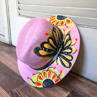 La Mariposa Hand Painted Hat ( M )