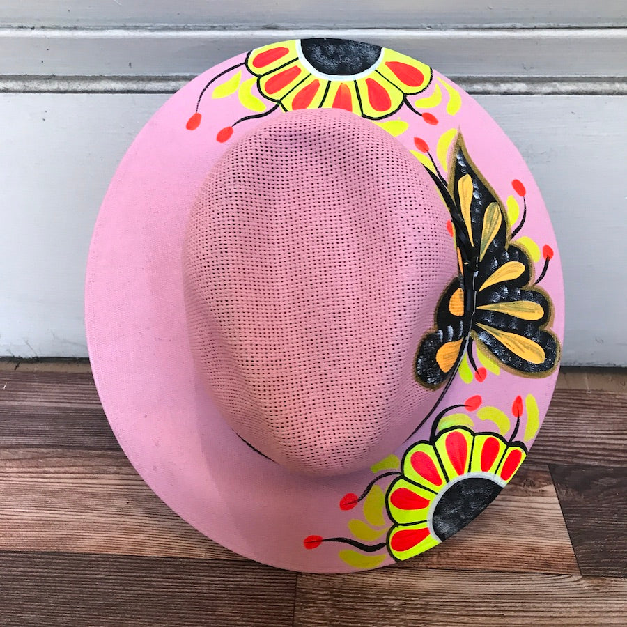 La Mariposa Hand Painted Hat ( M )