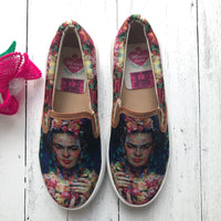 Frida Kahlo Slip-On Platforms