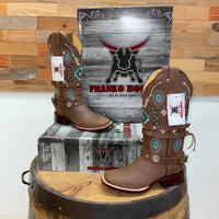 Franko Boots Wmns Oklahoma Azul Cafe